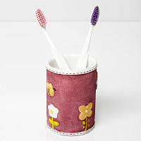 Wasserkraft K-6400 Стакан для зубных щеток настольный, композитный, цвет: розовый K-6428