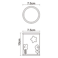 Wasserkraft K-6400 Стакан для зубных щеток настольный, композитный, цвет: розовый K-6428