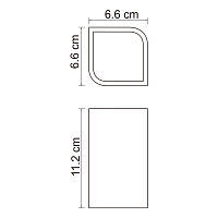 Wasserkraft K-2700 Стакан для зубных щеток, цвет: черный матовый K-2728