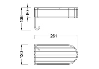 Timo Nelson Полка для ванной комнаты, цвет: хром 150080/00