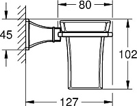 Grohe Grandera Стакан подвесной, цвет: хром 40626000