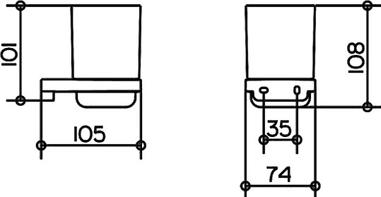 Keuco Collection Moll Держатель стакана, подвесной, в комплекте со стаканом цвет: хром 12750 019000