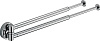 Colombo Design Plus Полотенцедержатель двойной, 41,5см, подвесной, цвет: chrome W4914.CR