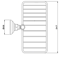 Nicolazzi Accessori Classica Мыльница-решетка подвесная, цвет: хром 1493CR