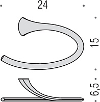 Colombo Design Link Полотенцедержатель 24x15 см, подвесной, цвет: chrome B2431.CR