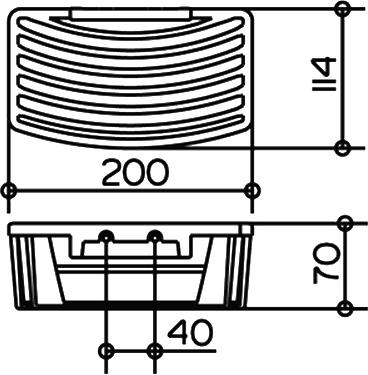 Keuco Universal Полка корзинка 20x11,4x7h см, цвет: хром 24942 010100