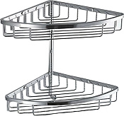 Colombo Design Angolare Полочка для душа двойная, подвесная, 18 см, цвет: chrome B9604.CR