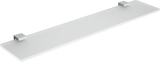 Colombo Design Lulu Полочка стеклянная 60x13 см, подвесная, стекло матовое, цвет: chrome B6216.CR-VAN