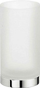 Colombo Design Nordic Стакан настольный, матовое стекло, латунь, цвет: chrome B5241.CR-VAN