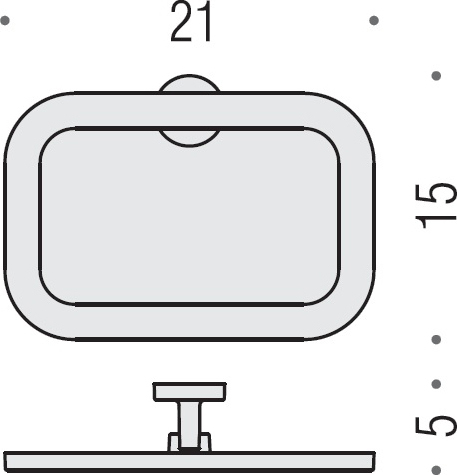 Colombo Design Nordic Полотенцедержатель кольцо, 21х15см, подвесной. цвет: chrome B5231.CR