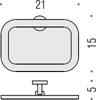 Colombo Design Nordic Полотенцедержатель кольцо, 21х15см, подвесной. цвет: chrome B5231.CR