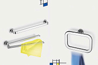 Colombo Design Nordic Полотенцедержатель двойной, 35,5см, подвесной. цвет: chrome B5212.CR