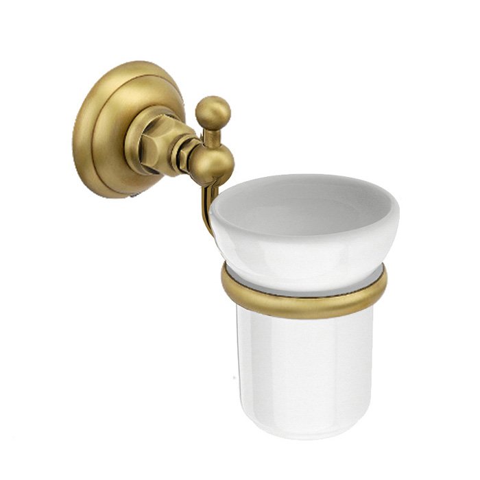 Nicolazzi Accessori Classica Стакан для зубных щеток подвесной, керамический, цвет: bronze plated 1488BZ