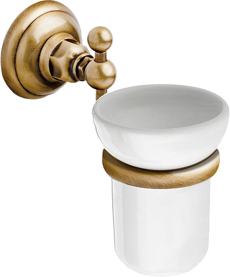 Nicolazzi Accessori Classica Стакан для зубных щеток подвесной, керамический, цвет: bronze plated 1488BZ