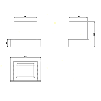 Gessi Inverso/Rettangolo Стакан подвесной, белый керамический, цвет: chrome 20807#031