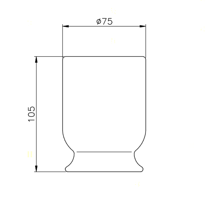 Nicolazzi On Shelf Стакан настольный, керамика, цвет белый 6002