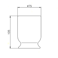 Nicolazzi On Shelf Стакан настольный, керамика, цвет белый 6002