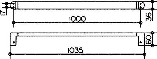 Keuco Elegance New Полотенцедержатель 103,5 см, цвет: хром 11601 010800