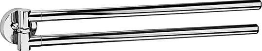 Colombo Design Basic Полотенцедержатель двойной, подвесной, цвет: chrome B2712.CR