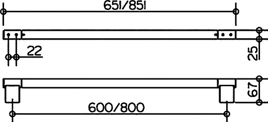 Keuco Plan Полотенцедержатель 60 см, цвет: хром 14901 010600