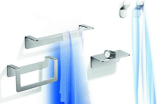 Colombo Design Over Полотенцедержатель 22 см, подвесной, цвет: stainless steel B7031.SS