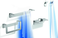 Colombo Design Over Полотенцедержатель 22 см, подвесной, цвет: stainless steel B7031.SS