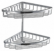 Colombo Design Angolare Полка для душа двойная 24 см, подвесная, цвет: chrome B9617.CR