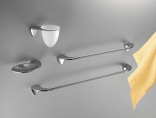 Colombo Design Khala Стакан подвесной, матовое стекло, латунь, цвет: chrome B1802.CR-VAN