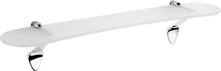 Colombo Design Khala Полочка стеклянная 68x15 см, подвесная, стекло матовое, цвет: chrome B1816.CR-VAN