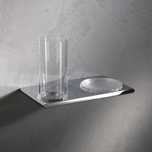 Keuco Edition 400 Стакан с мыльницей подвесной, цвет: хром 11556 019000