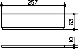 Keuco Edition 400 Полка со стеклоочистителем, цвет: алюминий 11559 170000