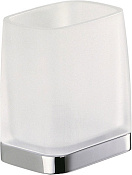 Colombo Design Time Стакан подвесной, матовое стекло, латунь, цвет: chrome W4202.CR-VAN