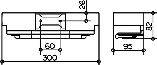 Keuco Edition 11 Корзинка для душа со стеклоочистителем, подвесная, цвет: хром 11159 010000