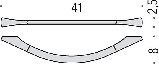 Colombo Design Land Полотенцедержатель 41см, подвесной. цвет: chrome B2809.CR