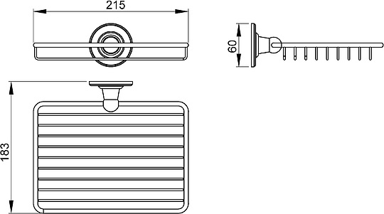 Timo Nelson Полка, цвет: хром 150022/00
