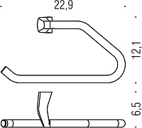 Colombo Design Road Полотенцедержатель 22,9х12,1 см, подвесной, цвет: chrome B8031.CR