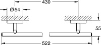 Grohe Bau Cosmopolitan Полотенцедержатель 43 см, цвет: хром 40459001