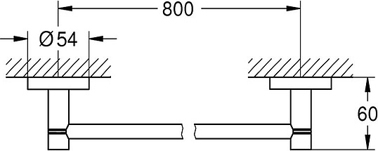 Grohe Essentials Полотенцедержатель 80 см, цвет: хром 40386001