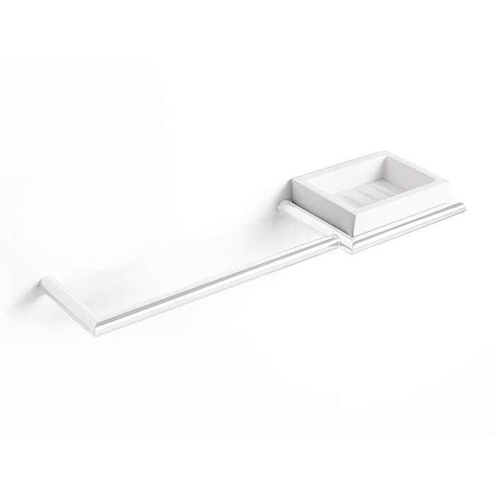 3SC Guy Полотенцедержатель и мыльница справа, подвесной, цвет: белый матовый GU10DXBO