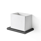 3SC Guy Стакан подвесной, композит Solid Surface, цвет: черный матовый GU03NO