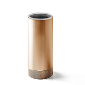 3SC Ribbon Стакан для зубных щеток настольный, стеклянный матовый, цвет: oro rosa opaco RB03AGDRM