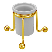 Cisal Arcana Стакан настольный, керамический, цвет: 24k gold AR09047024