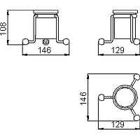 Cisal Arcana Стакан настольный, керамический, цвет: 24k gold AR09047024