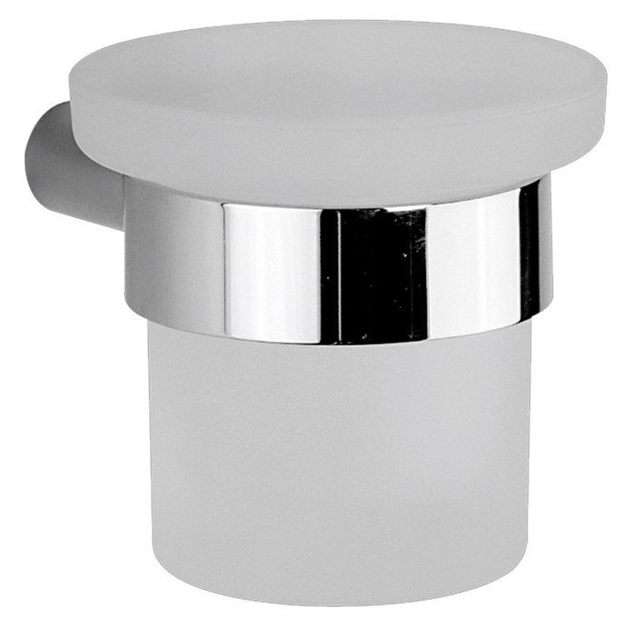 Cisal System Стакан подвесной, стеклянный матовый, цвет: chrome SY09050021