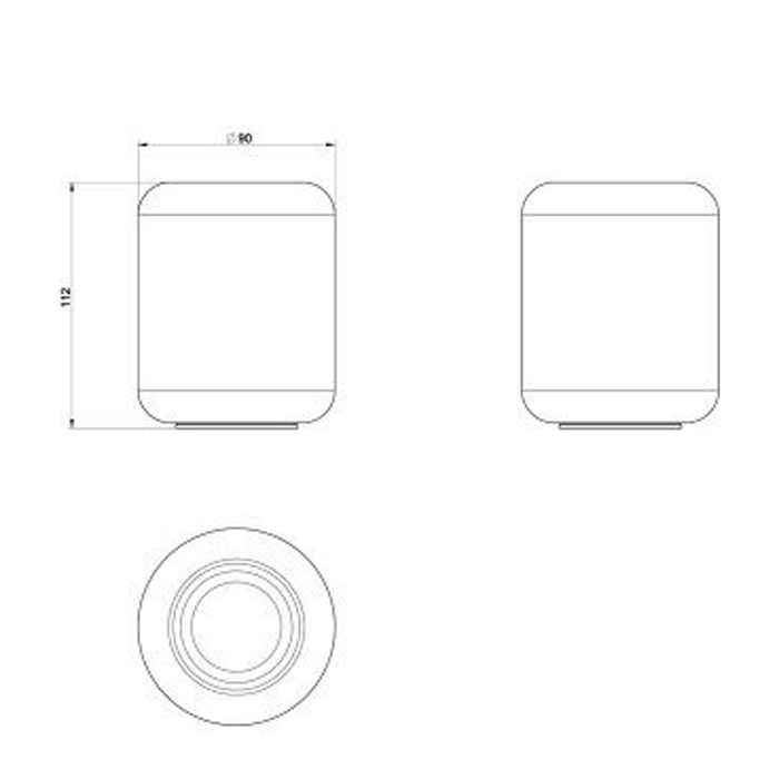 Gessi Goccia Стакан для зубных щеток настольный, керамический, цвет: черный 38035#031