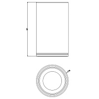 Gessi Inciso Стакан для зубных щеток настольный, керамический, цвет: хром 58532#031