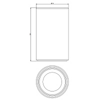 Gessi Rilievo Стакан для зубных щеток настольный, керамический, цвет: белый 59531#031