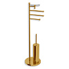 Bertocci Cinquecento Напольная стойка с ершиком и бумагодерж., цвет: золото 110 0559 5000