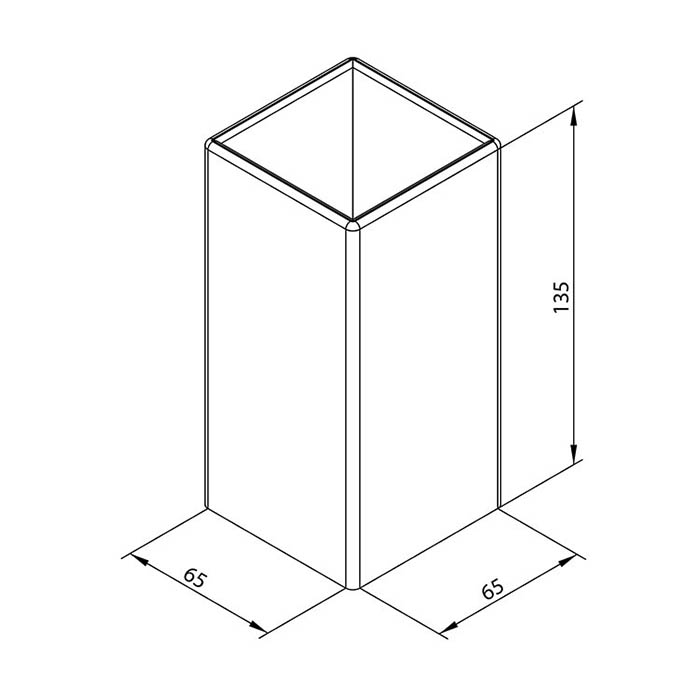 Bongio Domino Стакан настольный 19,5х6,5 см, цвет: хром 43022CRDA