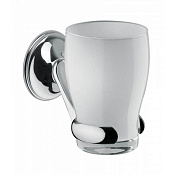 Bongio Fleur Стакан подвесной, стеклянный, с держателем, 11х7 см, цвет хром 11014CR
